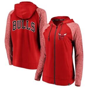 NBA Chicago Bulls Women’s Fanatics Performance Soft Touch Zip Long Sleeve NWOT